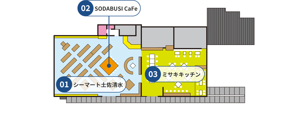 高知県/道の駅めじかの里土佐清水/里施設マップ