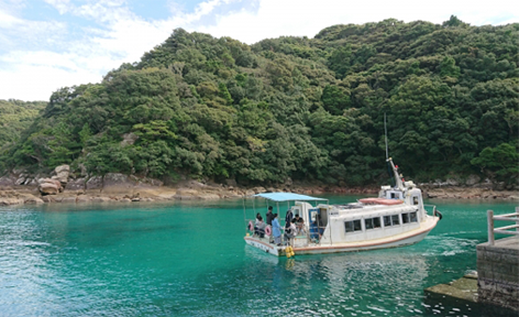 高知県土佐清水市/道の駅めじかの里土佐清水/周辺観光スポット/竜串グラスボート