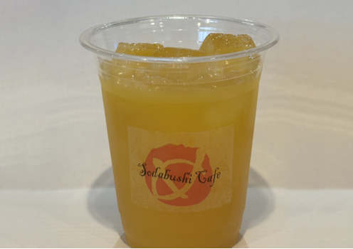 高知県/道の駅めじかの里土佐清水/出汁バーSODABUSHICafe/みかんジュース